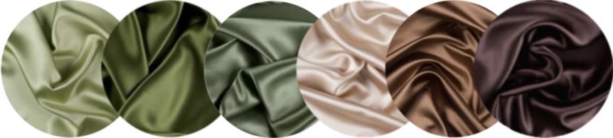 Wedding palette: olive, sage, dark green, champagne, caramel, espresso